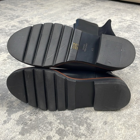 New Stuart Weitzman Adrina City Boot Over The Knee 5050 Black Leather Sz 7.5 - Picture 8 of 14